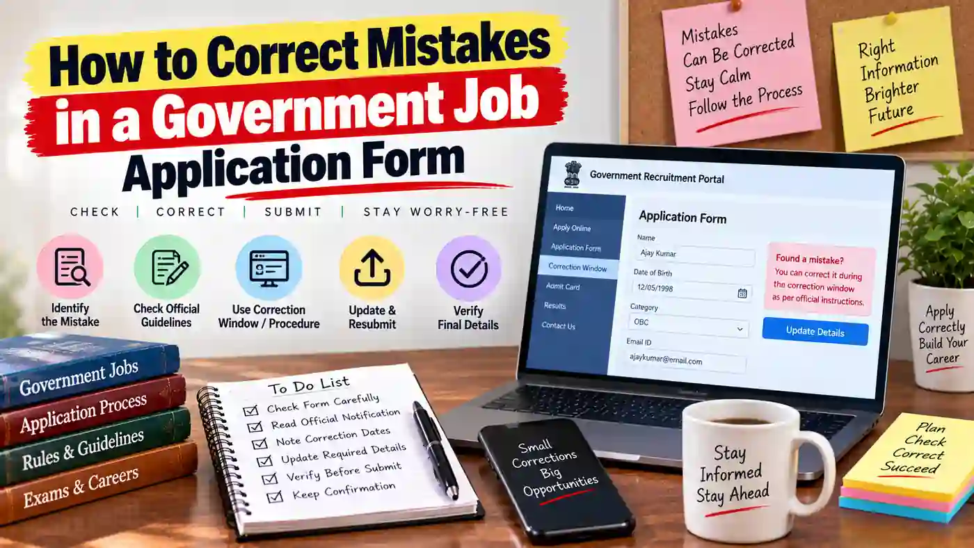 How to Correct Mistakes in a Government Job Application Form