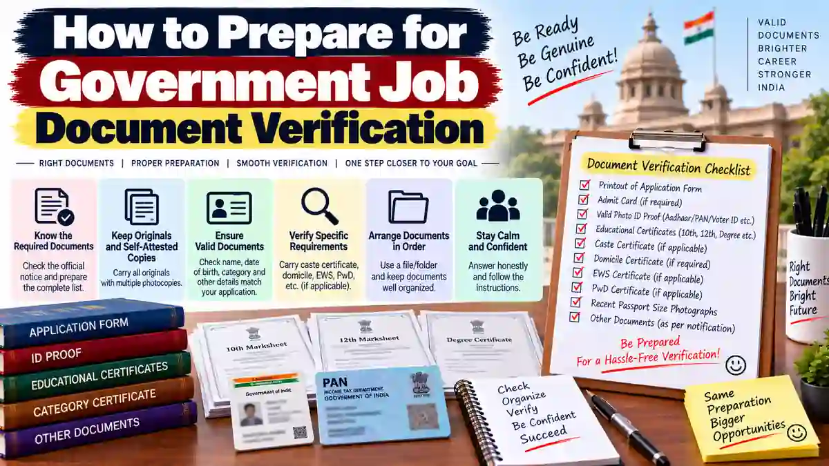 How to Prepare for Government Job Document Verification